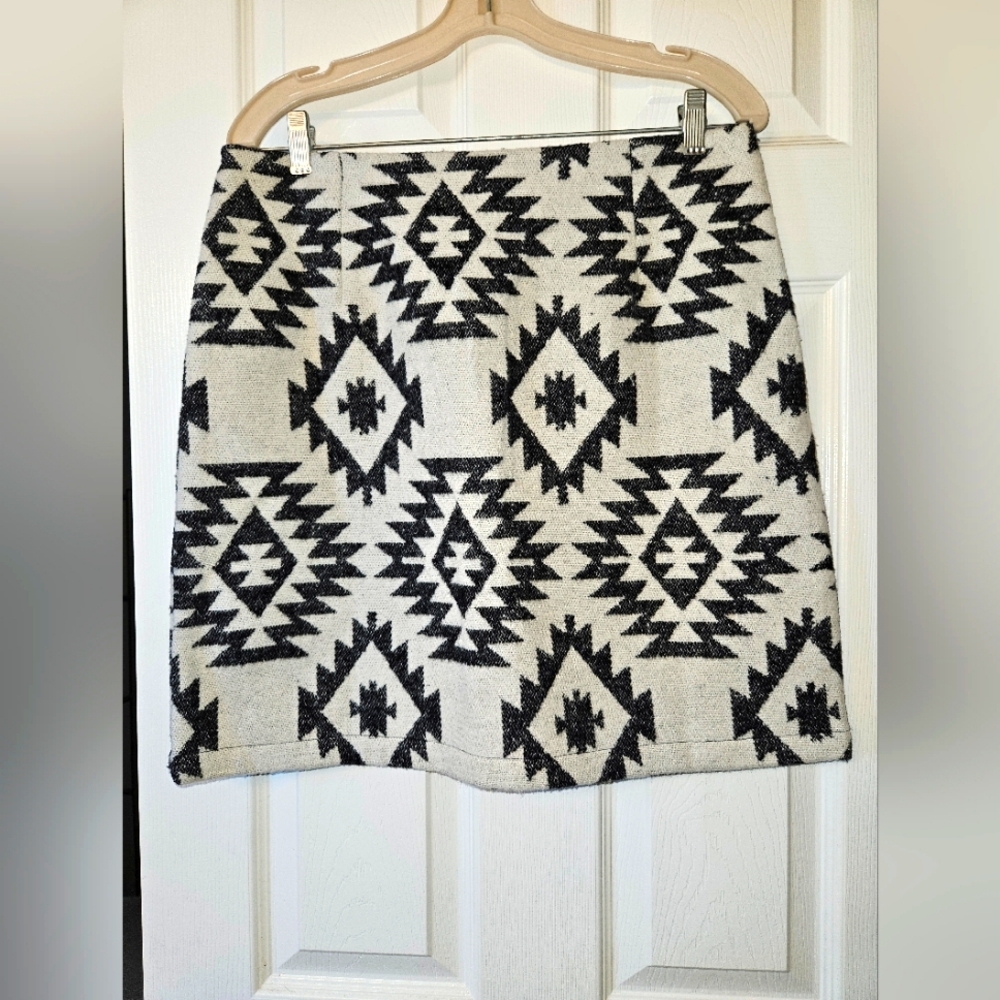 Aztec Print Mini Skirt